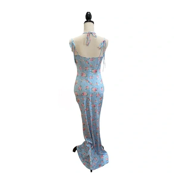 Tie Strap Floral Maxi Dress - Picture 3 of 3